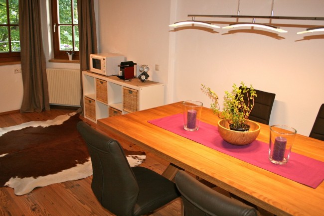 Esstisch im Appartement Central Room