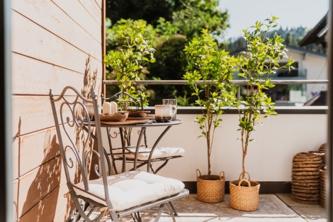 Sonnige Terrasse