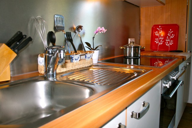 Voll ausgestattete K&uuml;che im Appartement Family Room inkl. Nespresso Maschine