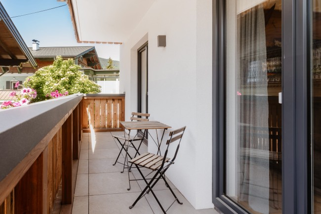 Balkon mit Morgensonne