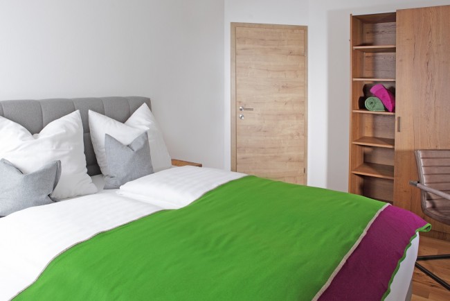 Schlafzimmer im Appartement Mountain Room
