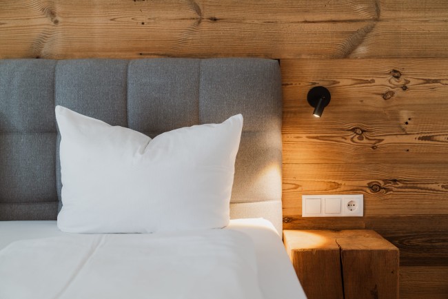 Schlafzimmer mit Balkon